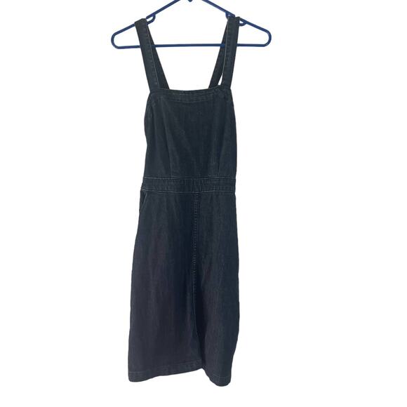 Universal Thread Women's Size 2 XS Blue Denim Apron Mini Sleeveless Dress - Picture 1 of 10